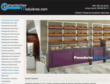 Tablet Screenshot of estanteriasmodulares.com